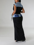 Meliza Drape Skirt Set