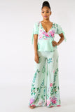 Floral Blossom Palazzo Pant Set