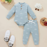 Baby Boy Sun Print Bodysuit & Pant Sets