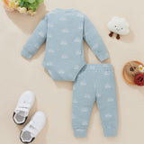 Baby Boy Sun Print Bodysuit & Pant Sets