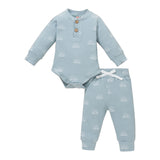 Baby Boy Sun Print Bodysuit & Pant Sets