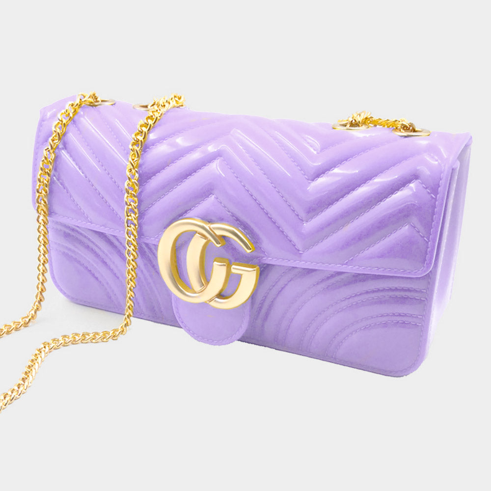 Quilted Jelly Crossbody Bag