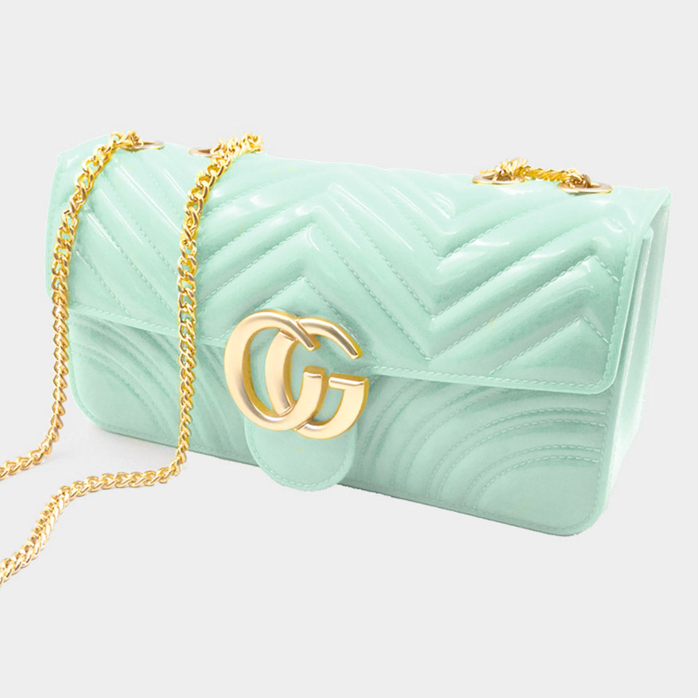 Quilted Jelly Crossbody Bag