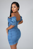 Rushed For You Denim Dress