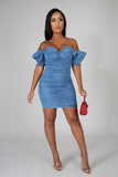 Rushed For You Denim Dress