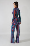 Palazzo Color Stripe Set