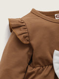 Baby Girls 2 Piece Bow Peplum Top & Pant