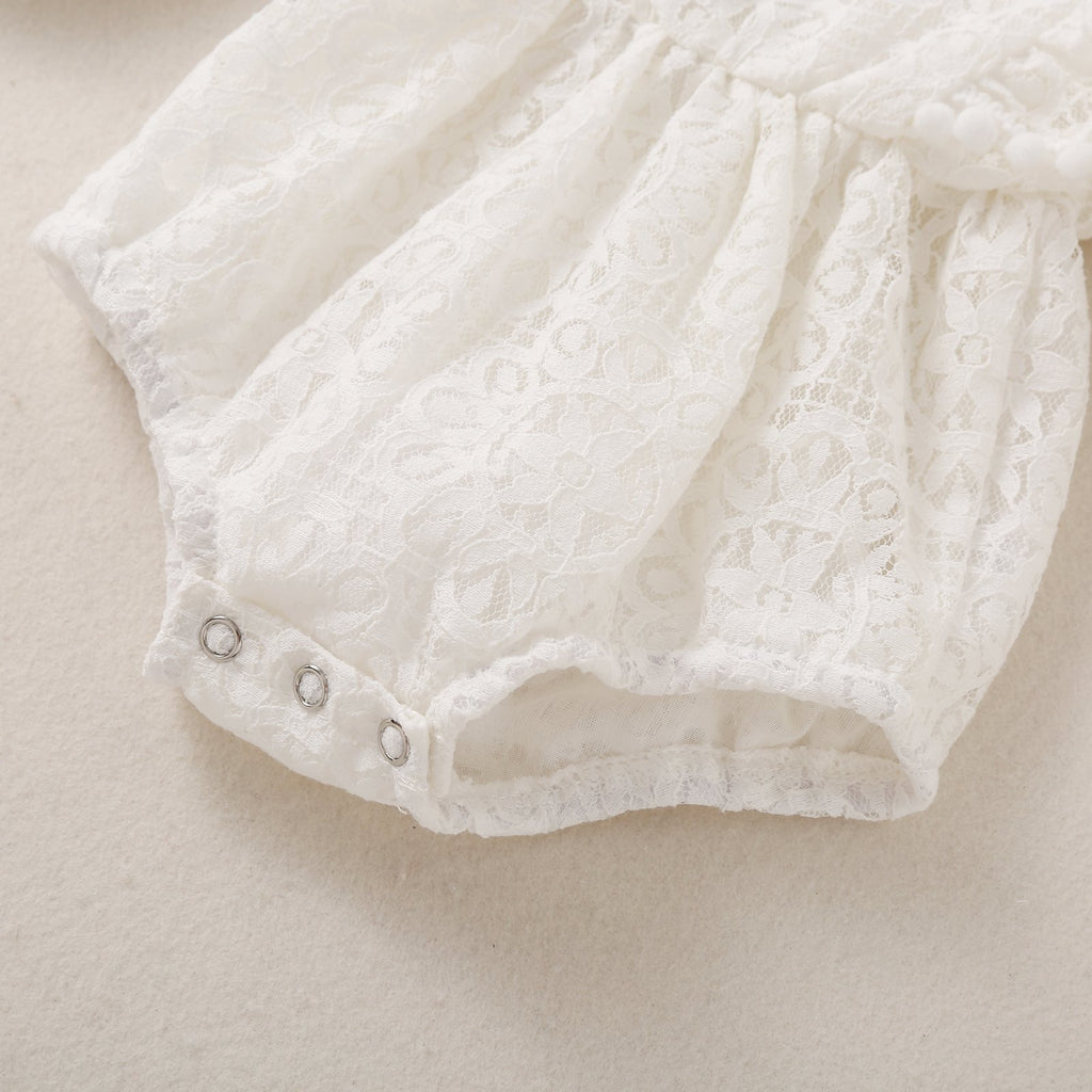 Baby Girl Long Sleeve Ruffled Romper