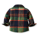 Boy Checked Print Button Down Shirt