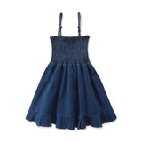 Baby Girl Solid Denim Cami Dress