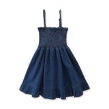 Baby Girl Solid Denim Cami Dress