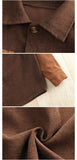 Boys Color Block Corduroy Jacket