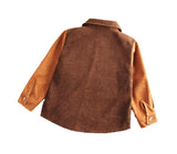 Boys Color Block Corduroy Jacket