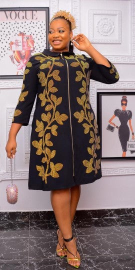 Embellished Kaftan Evening Dress