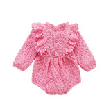 Baby Girl Long Sleeve Ruffled Romper