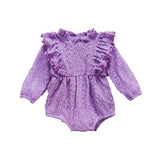 Baby Girl Long Sleeve Ruffled Romper