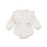Baby Girl Long Sleeve Ruffled Romper