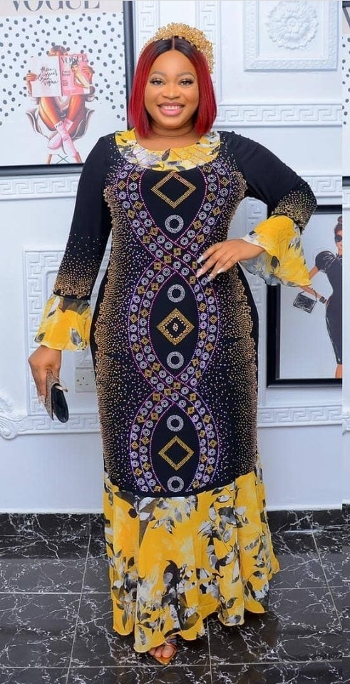 Jazmine Rhinestone Maxi Dress